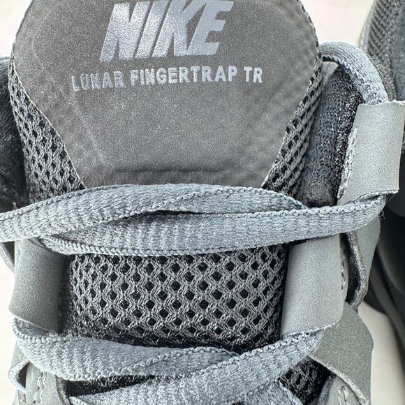 Nike Lunar Fingertrap TR Running Shoes Men's 11.5 Black Elastic Laces 898066-010 - Picture 8 of 11